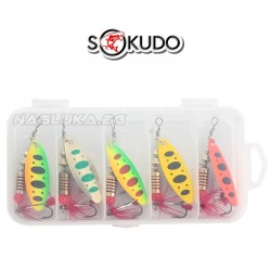 Σετ Τεχνητά Δολώματα Sokudo River Spinners - 5τμχ.