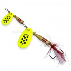 Τεχνητό Δόλωμα Zebco Z-Tandem Silver Yellow Black Dots