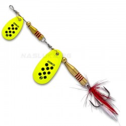 Τεχνητό Δόλωμα Zebco Z-Tandem Silver Yellow Black Dots