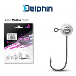 Micro μολυβοκεφαλές για τεχνητά σιλικόνης Delphin Bomb Micro Jig - 5 τμχ