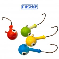 Σετ με 5 στρογγυλές κεφαλές jig για Twisters FilStar Color
