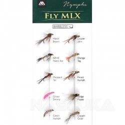 Σετ Ψαρέματος Mikado Fly Mix Nymphs - 10τμχ
