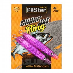 Τεχνητά Δολώματα FilStar Glider Jet Ring 2 τμχ. - χρώμα 401 Purple/Transparent