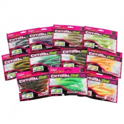 Τεχνητά Σιλικόνης Sea Buzz Crystal Shad 10εκ - 5 τμχ - χρώμα Olive White