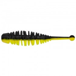 Τεχνητό Σιλικόνης Berkley Powerbait Naiad Garlic 5εκ - 10 τμχ - χρώμα Black/Sunshine Yellow