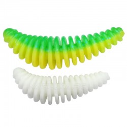 Τεχνητά Σιλικόνης Berkley Powerbait Pupa Garlic 4.5εκ - 8 τμχ. - χρ΄ώμα Spring Green/White