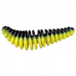 Τεχνητά Σιλικόνης Berkley Powerbait Pupa Garlic 4.5εκ - 8 τμχ. - χρώμα Black/Sunshine Yellow