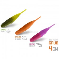 Τεχνητά Σιλικόνης Delphin Stinx Grub 4εκ - 20 τμχ - Chewy Shrimp