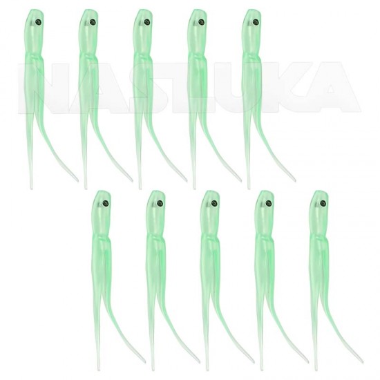 Χταπόδια Σιλικόνης FilStar Shirasu 4.4εκ - 10 τμχ- Light Green