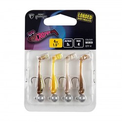Σετ 4 τμχ Τεχνητά Σιλικόνης Fox Rage Micro Fry UV Loaded 4εκ/3γρ - Mixed