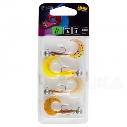 Σετ 4 τμχ Τεχνητά Σιλικόνης Fox Rage Micro Grub Tail UV Loaded 4εκ/3γρ - Mixed