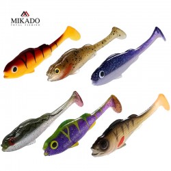 Σετ Σιλικόνες τύπου Shads Mikado Real Fish Perch 6.5εκ - 6 τμχ.