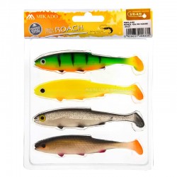 Σετ Σιλικόνες τύπου Mikado Real Fish Roach 10εκ - 4 τμχ.