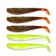 Σετ Τεχνητά Σιλικόνης Quantum Q-Paddler Shad - Allround Mix - 10 εκ - 5 τμχ