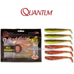 Σετ Shads Σιλικόνης Quantum Q-Paddler Shad - Allround - 8 εκ - 6 τμχ.