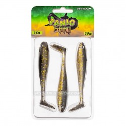 Shads Σιλικόνης Ryuji Panic Shad 9 εκ- 3 τμχ. - χρώμα Black Gold