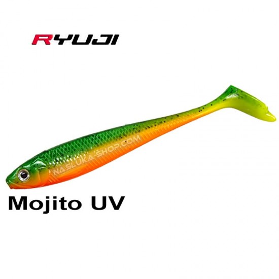 Shads Σιλικόνης Ryuji Panic Shad 9 εκ- 3 τμχ. - χρώμα Mojito UV