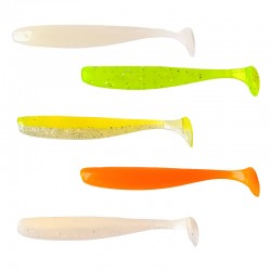 Σετ 9 τμχ Τεχνητά Σιλικόνης Ryuji Slim Shaker 7.6εκ - Lime UV