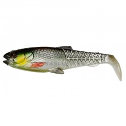 Τεχνητό Σιλικόνης Savage Gear Craft Cannibal PaddleTail - Green Silver UV