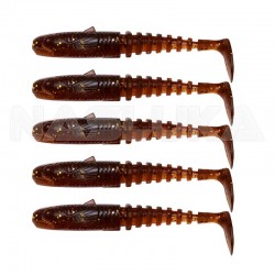 Σετ Τεχνητά Σιλικόνης Savage Gear Gobster Shad - 5 τμχ- χρώμα Motoroil UV