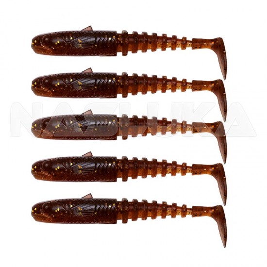 Σετ Τεχνητά Σιλικόνης Savage Gear Gobster Shad - 5 τμχ- χρώμα Motoroil UV