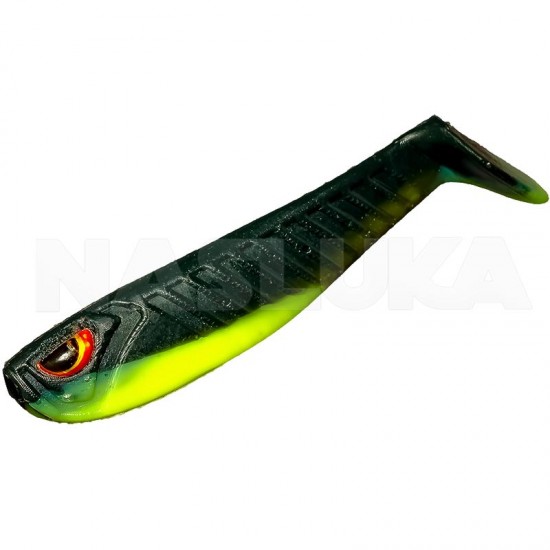 Τεχνητά Δολώματα Σιλικόνης Sea Buzz Boom Shad 5εκ - 5 τμχ - χρώμα Dark Green/Lemon