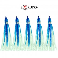 Χταποδάκια σιλικόνης Sokudo - χρώμα Blue Glow