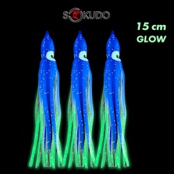 Χταποδάκια σιλικόνης Sokudo - χρώμα Blue Glow