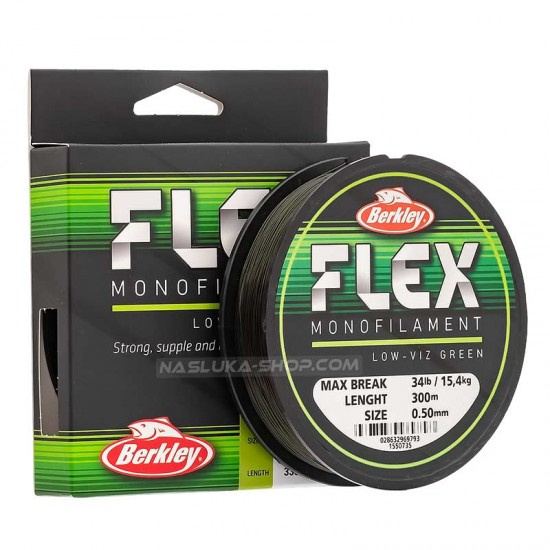 Μεσινέζα Berkley Flex Monofilament - Low-Viz Green - 300μ