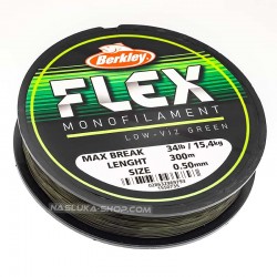 Μεσινέζα Berkley Flex Monofilament - Low-Viz Green - 300μ