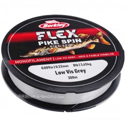 Πετονιά Spinning Berkley Flex Pike Spin - Low Vis Grey - 300μ