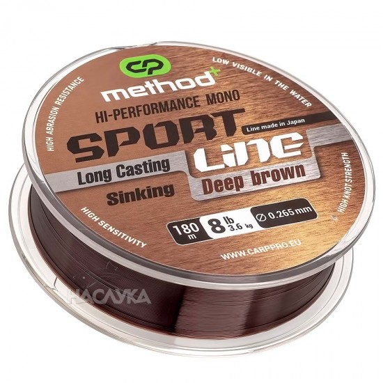 Method Feeder Πετονιά Carp Pro Method Deep Brown - 180μ