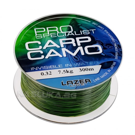 Νήμα για ψάρεμα κυπρίνου Lazer Pro Specialist Carp Camo - 300μ