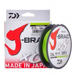 Νήμα Daiwa J-Braid 8X 150μ - Chartreuse