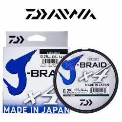 Νήμα Daiwa J-Braid X4 135μ - Dark green