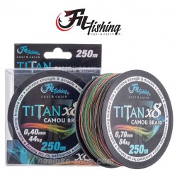 Νήμα Leader Fil Fishing Titan x8 Camou Braid - 250μ
