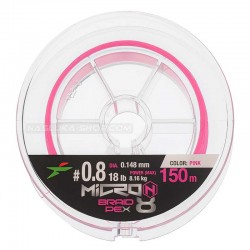 Νήμα Intech MicroN Braid x8 - 150μ - Pink