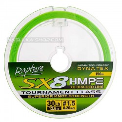 Νήμα 8κλωνο Rapture Dyna Tex Depth Finder SX8 - Chartreuse - 150μ