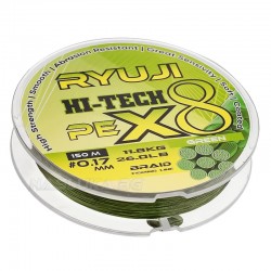 8κλωνο Νήμα Ryuji Hi-Tech Pe x8 Braid - Green - 150μ