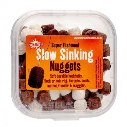 Dynamite Baits Slow Sinking Nuggets Super Fishmeal - White/Brown