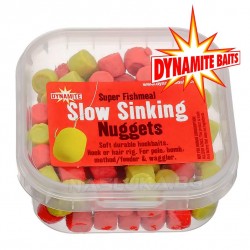 Dynamite Baits Slow Sinking Nuggets Super Fishmeal - Yellow/Red
