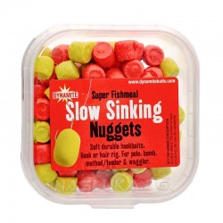Dynamite Baits Slow Sinking Nuggets Super Fishmeal - Yellow/Red