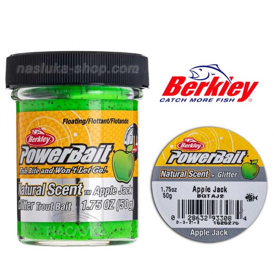 Μαλάγρα Πάστα για ψάρεμα πέστροφας Berlkey Natural Scent - Apple Jack