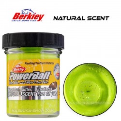 Μαλάγρα πάστα για ψάρεμα πέστροφας Berkley Natural Scent Glitter - Crustacea - Chartreuse