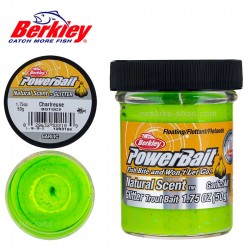 Μαλάγρα πάστα για ψάρεμα πέστροφας Berkley Natural Scent Glitter - Garlic - Chartreuse