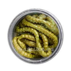 Προνύμφες σιλικόνης Berkley Powerbait Sparkle Honey Worm - Banana Boost - Yellow/Scales