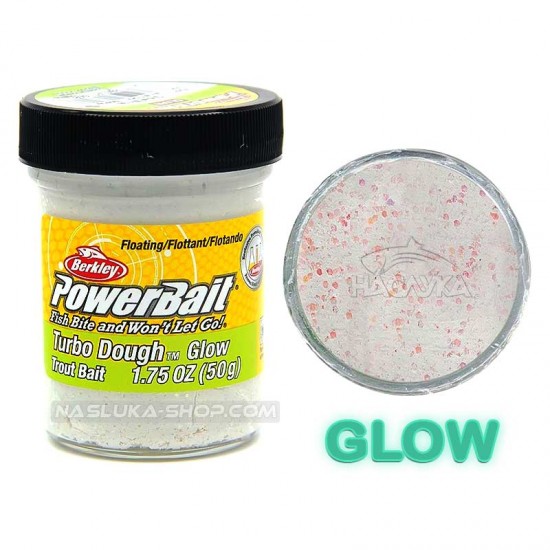 Μαλάγρα Πάστα για ψάρεμα πέστροφας Berkley Turbo Dough, Trout Bait - Glow/White