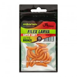 Σκουλήκια Σιλικόνης Filex Larva - χρώμα FF14 Bronze - 15τμχ