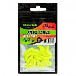 Σκουλήκια Σιλικόνης Filex Larva - χρ΄ώμα Fluo Yellow