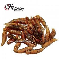 Λευκά σκουλήκια σιλικόνης Filex Maggots - χρώμα FF04 Bronze Glitter